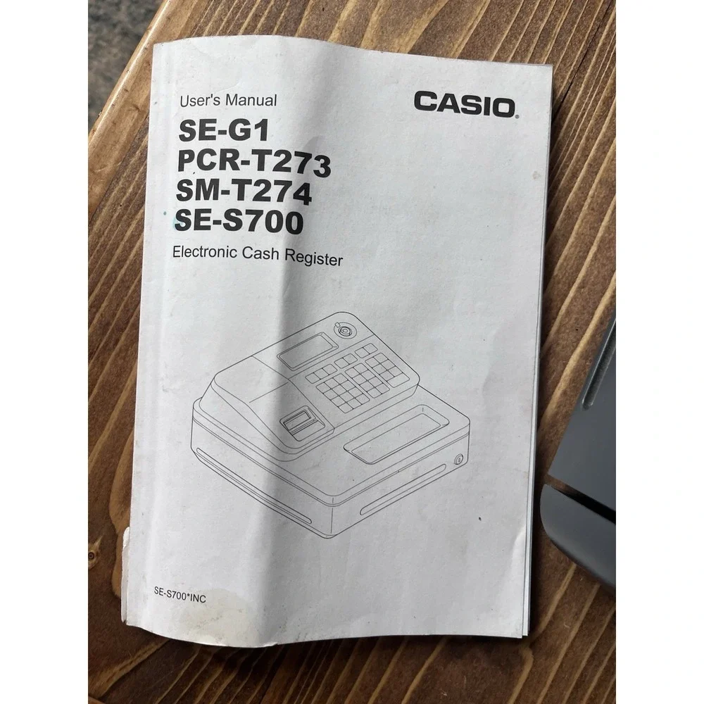 Casio PCR-T273 Electronic Cash Register OP Drawer Keys Tested And Works